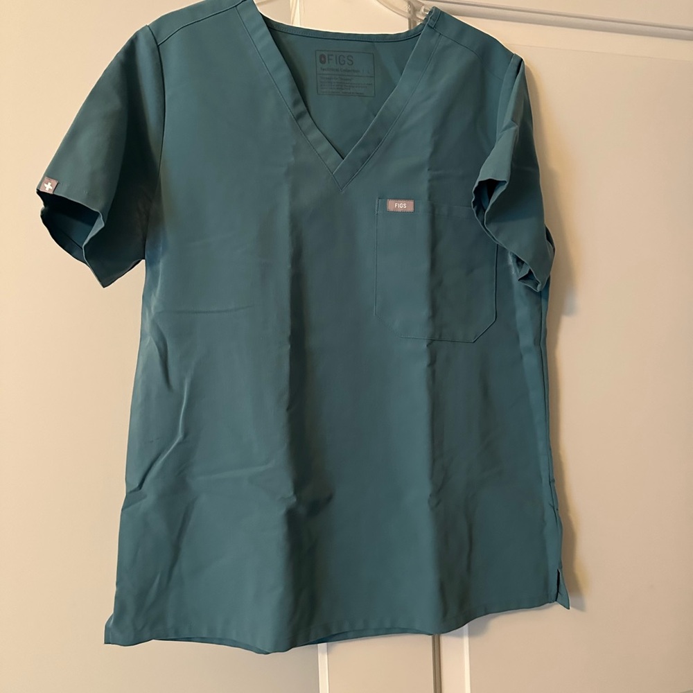 FIGS hydrogreen Catarina scrub top size large